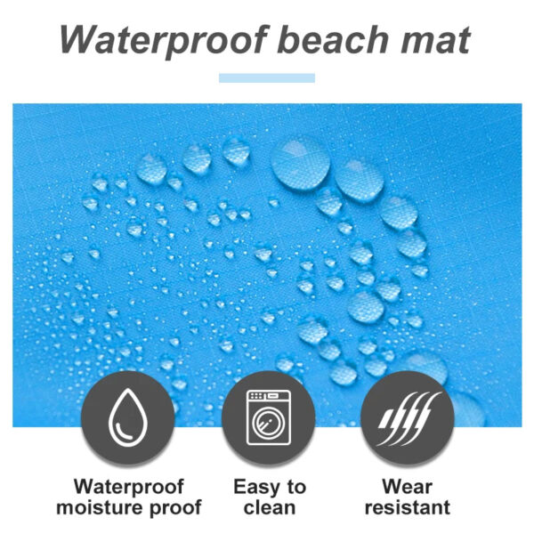 Waterproof Beach Blanket - Portable Outdoor Picnic Mat, Camping Ground Mattress & Sleeping Pad by PACOONE - Image 8